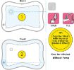 Picture of WATER MAT BABY PLAY MAT Inflatable Baby Slapped Pad  Tummy Time Floor Cushion Fun Activity Play Center Indoor Outdoor Water Play Mat