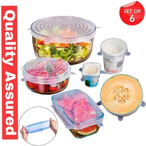 Picture of Silicone lids,silicone lid cover ,silicone stretch lids,silicone reusable stretch lids,silicone reused lid