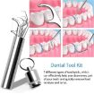 Picture of 7 pcs Dental Cleaning Kit Stainless Steel Toothpicks Pocket Set Toothpicks Cleaning Kit