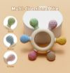 Picture of Silicone Teething Toys Wooden Teether Baby Teething Toys Teether baby teether