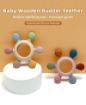 Picture of Silicone Teething Toys Wooden Teether Baby Teething Toys Teether baby teether