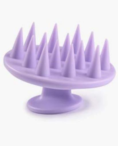 Picture of SILICONE HEAD MASSAGER Hair Shampoo Brush Head Scalp Massager Scrubber  Mold-Free One-Piece Solid Silicone