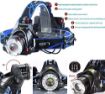 Picture of Rechargable Led Head lamp head lamp tourch trekking rechargeable led night lights waterproof for bike cycling reading Flash Light Spotlight Rechargeable hiking mountain head lamp Cycling caving adjustable up down light outdoor camping head torch CYCLR