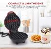 Picture of Mini Waffle Maker Stainless Steel Non-Stick Electric Iron Machine for Individual Belgian Waffles