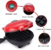Picture of Mini Waffle Maker Stainless Steel Non-Stick Electric Iron Machine for Individual Belgian Waffles
