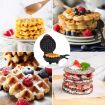 Picture of Mini Waffle Maker Stainless Steel Non-Stick Electric Iron Machine for Individual Belgian Waffles