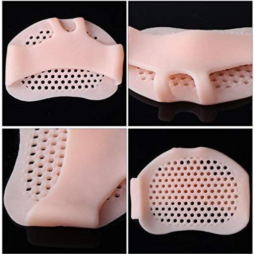 Picture of Front heel socks Soft Silicon Gel Half Toe Sleeve Forefoot Pads For Pain Relief heel front socks Heel Protector foot Gel Socks for Repair Dry Cracked Skins