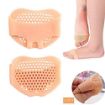 Picture of Front heel socks Soft Silicon Gel Half Toe Sleeve Forefoot Pads For Pain Relief heel front socks Heel Protector foot Gel Socks for Repair Dry Cracked Skins