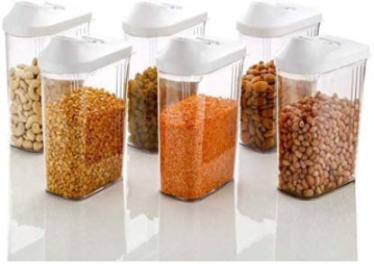 Picture of (SET OF 6) 750 ML EASY FLOW KITCHEN CONTAINER