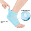 Picture of Gel Blue Socks Silicone Gel Heel Socks for Dry Hard Cracked Heel Repair Pad Swelling & Pain Relief Cushion Support Foot Care Ankle Protection Plantar Fascistic for Men and Women Spa Botanical Gel Pad