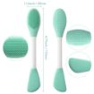 Picture of Facial Cleansing Brush Silicone Face Mask Brush Double-Ended Silicone Face Mask Brush  Soft Facial Masks Brush