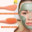 Picture of Facial Cleansing Brush Silicone Face Mask Brush Double-Ended Silicone Face Mask Brush  Soft Facial Masks Brush