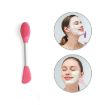 Picture of Facial Cleansing Brush Silicone Face Mask Brush Double-Ended Silicone Face Mask Brush  Soft Facial Masks Brush