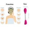 Picture of Facial Cleansing Brush Silicone Face Mask Brush Double-Ended Silicone Face Mask Brush  Soft Facial Masks Brush