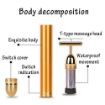 Picture of 24K Gold Energy Beauty Bar Electric Vibration Facial Massage Roller Waterproof Face Skin Care T-Shaped Anti Wrinkle Massager for Forehead Cheek Neck Clavicle Arm Leg