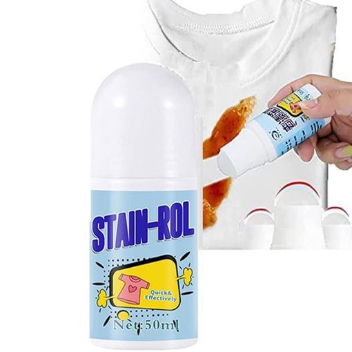 Picture of STAIN REMOVER ROLLER  Stain Remover for Clothes Roller-Ball Cleaner White Cotton Clothes Stain Remover Roll Bead Design Instant Stain Remover