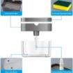 Picture of 2 in 1 Soap Pump Plastic Dispenser for Dishwasher Liquid Holder Random Colour - 385ml Free Sponge | 2 in 1 Sponge Caddy and soap Dispenser | Box with soap Dispenser 2 in 1 Sponge Rack