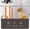 Picture of 360 Degree Rotating Hooks Wall-Mounted Kitchen Spatula Spoon Storage Rack  Self-Adhesive Plastic Hook for Kitchen