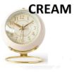 Picture of ROUND DESK CLASSIC CLOCK CREAM ROYAL CLOCK Alarm Clock Small Table Clocks