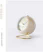 Picture of ROUND DESK CLASSIC CLOCK CREAM ROYAL CLOCK Alarm Clock Small Table Clocks