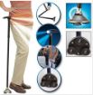 Picture of walking stick for old gentlemen aluminium alloy LED Folding walking stick for women and trekking elbow support with four legs wooden walking stick steel handicrafts Wooden Stick fancy handle Cane with handle Elbow Crutch