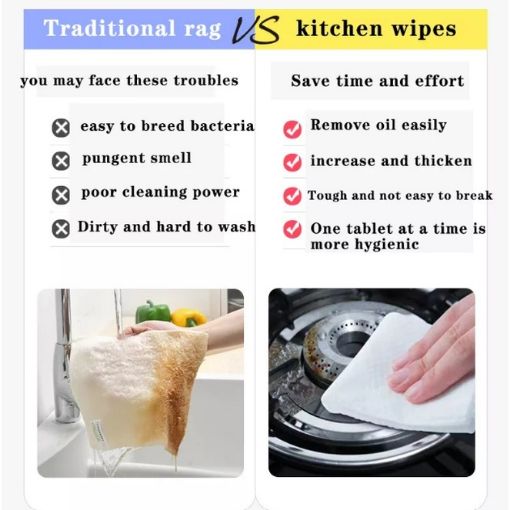 Picture of kitchen wipes 80 pcs kitchen wipes kitchen wipes for cleaning rumal Strong Decontamination Kitchen Wipes