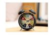 Picture of Big Black Bell Colock  Stylish Round Metal Wall Clock Machine Wall Décor for Living Study Hall Dining and Bedroom