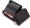 Picture of Mini Credit Card Wallet Small Card Wallet with Zipper Purse With Zipper For Women