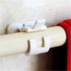 Picture of Curtain Rod Holder  Nail-free Adjustable Hang Rod Bracket Holders  Adhesive Curtain Rod Bracket  Wall Bracket Bathroom Towel Bracket