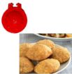 Picture of MODAK MOULD MOLD SAMOSA MOULD Plastic Dough Press for Gujiya  Plastic Gujiya Modak Samosa Kachori Making Mould Set with Ladoo Mould Spoon Combo Pack Kitchen Tool Pie Maker Multicolor