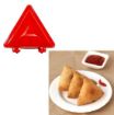 Picture of MODAK MOULD MOLD SAMOSA MOULD Plastic Dough Press for Gujiya  Plastic Gujiya Modak Samosa Kachori Making Mould Set with Ladoo Mould Spoon Combo Pack Kitchen Tool Pie Maker Multicolor