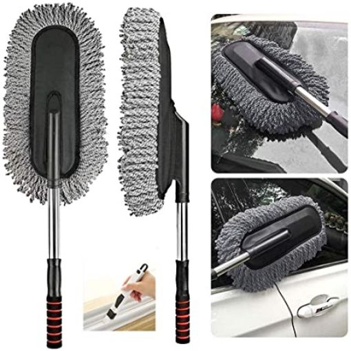 Picture of Car Cleaning Brush car cleaning washer Flexible Duster Car Wash Office Cleaning Brush with Expandable Handle Free Mini Interior Duster Brushes | Dry / Wet Home