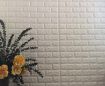 Picture of 3d wallpaper Self Adhesive PE Foam Brick Design 3D Wall Stickers 3D White Brick Wallpaper for Walls WALLPAPER