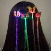 Picture of BUTTERFLY WIRE LIGHT HAIR CLIP  Led Flashing Light Butterfly Hair Clip Fibber Hairpin