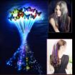 Picture of BUTTERFLY WIRE LIGHT HAIR CLIP  Led Flashing Light Butterfly Hair Clip Fibber Hairpin