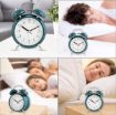 Picture of green clock twin bell clock Alarm Clock small clock Matt Clock