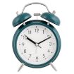 Picture of green clock twin bell clock Alarm Clock small clock Matt Clock