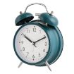 Picture of green clock twin bell clock Alarm Clock small clock Matt Clock