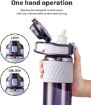 Picture of 1400ml Water Bottle with Straw Sports Bottle for Gym,Motivational Gallon Water Jug for Men & Women