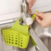 Picture of Plastic Hanging Drainage Bag Plastic Kitchen Bathroom Sponge Soap Water Draining Hanging Holder Organizer