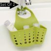 Picture of Plastic Hanging Drainage Bag Plastic Kitchen Bathroom Sponge Soap Water Draining Hanging Holder Organizer