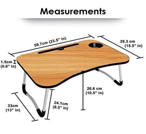 Picture of Laptop Table Wooden,Laptop Table ,BLACK Wood Portable Laptop Table,Laptop Table