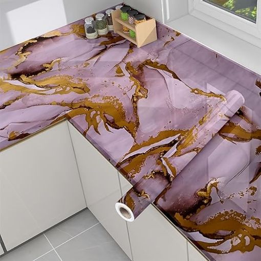 Picture of PINK GOLDEN MARBLE FOIL Pink Gold PINK MARBLE FOIL