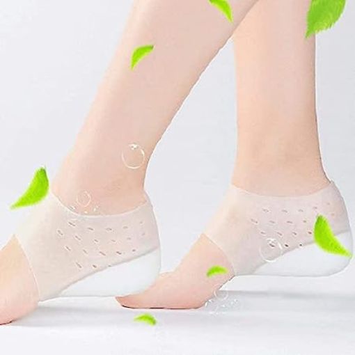 Picture of Invisible Height Increase Shoe Insoles Air Cushion Supportive Comfort Dry Hard Cracked Heels Repair Cream Foot Care Ankle Support Cushion Gel Heel Invisible Height Elevators, Heal Dry Cracked Heels
