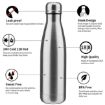 Picture of Stainless Steel Vacuum Insulated Double Wall Cola Shaped Water Bottle THERMOS WATER BOTTLE