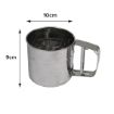 Picture of Flour Sieve Cup Stainless Steel Colander Kitchen Sifter   Flour Sifter Double Layers Sifter