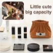 Picture of Small Makeup Bag Elastic Hair Tie Organizer Tiny Pouch Wallet No Zipper Self-closing Coin Purse