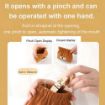 Picture of Small Makeup Bag Elastic Hair Tie Organizer Tiny Pouch Wallet No Zipper Self-closing Coin Purse