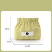 Picture of Small Makeup Bag Elastic Hair Tie Organizer Tiny Pouch Wallet No Zipper Self-closing Coin Purse