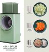 Picture of MANDOLINE SLICER Vegetable Cutter slicer,Round Mandoline Slicer  Shredder Salad Maker - Rotary Vegetable Cutter  Mandoline Slicer